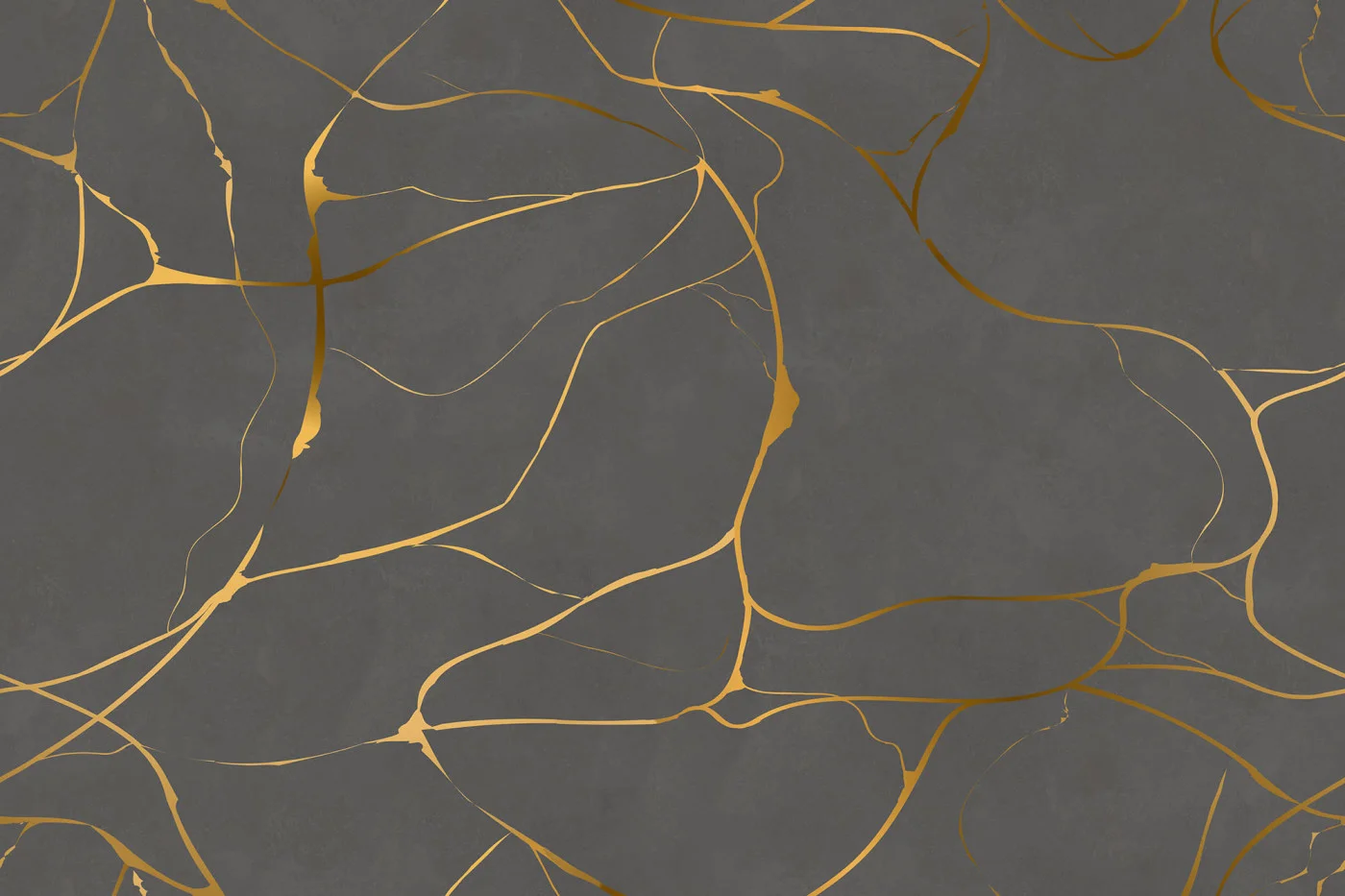 rebelwalls-gold-swirl-dark-gray-r19870-flat Gold Swirl, Dark Gray - Image 1
