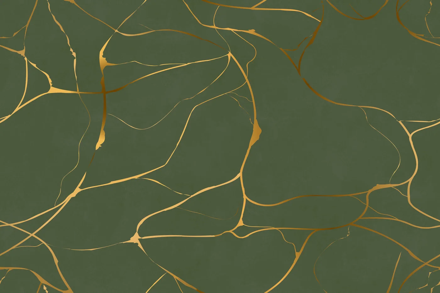 rebelwalls-gold-swirl-dark-green-r19869-flat Gold Swirl, Dark Green - Image 1