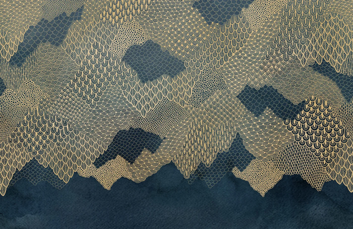 rebelwalls-golden-mountains-dark-blue-r18750-flat Golden Mountains, Dark Blue - Image 1