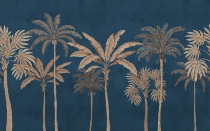 Golden Palms, Blue