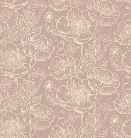 Golden Poppy Dusty Pink