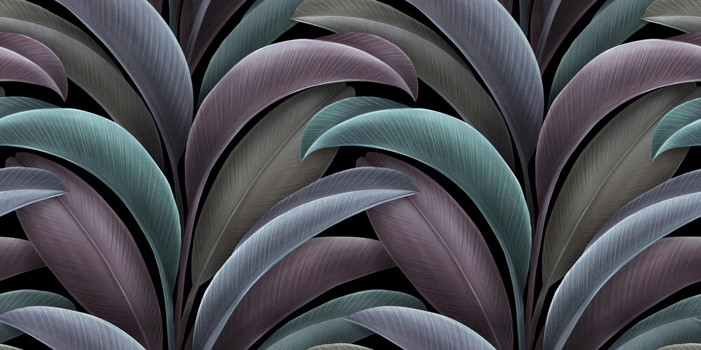 rebelwalls-grand-leaves-purple-r22531-flat Grand Leaves, Purple – purple - Image 1