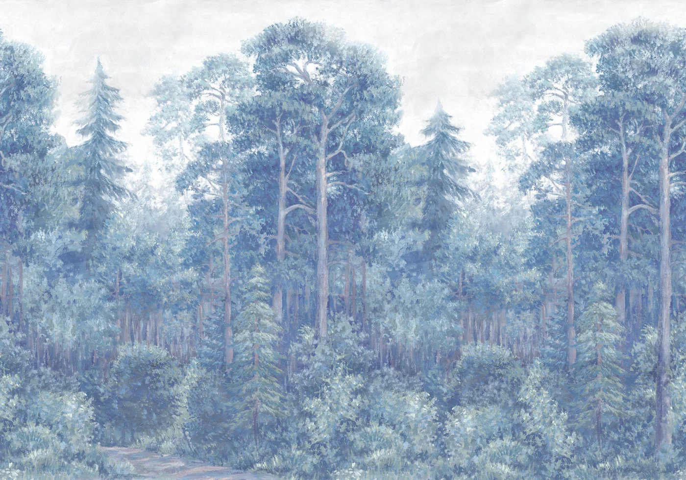 rebelwalls-green-wood-mist-r19230-flat Green Wood Mist - Image 1