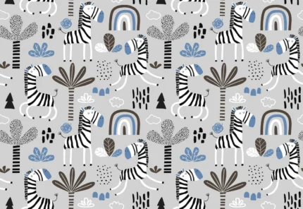 Happy Zebra, Blue