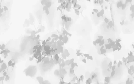 Hazy Leaves, White