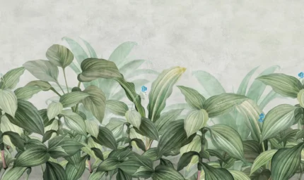 Hosta Bloom, Green | Extraordinary Wallpaper by Rebel Walls