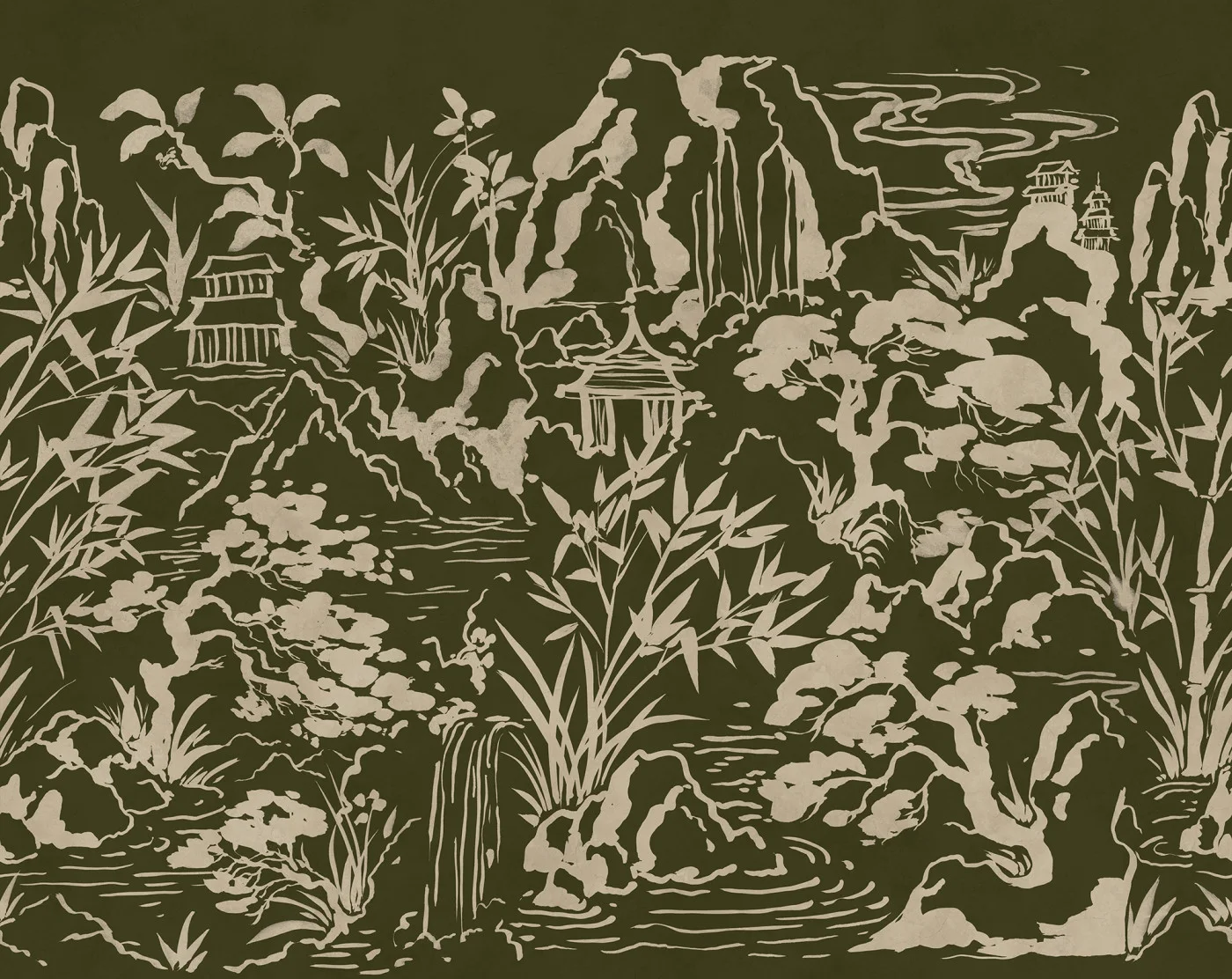 rebelwalls-ink-horizon-green-r22006-flat Ink Horizon, Green - Image 1