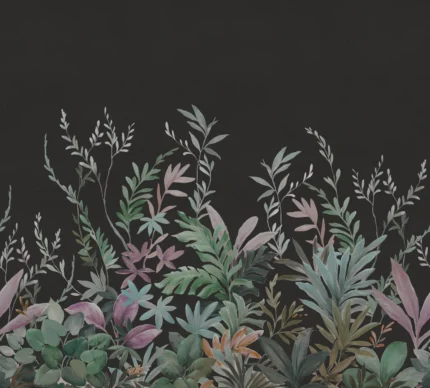 Jungle Meadow, Black | Free Shipping