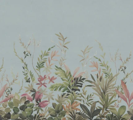 Jungle Meadow, Blue | Free Shipping