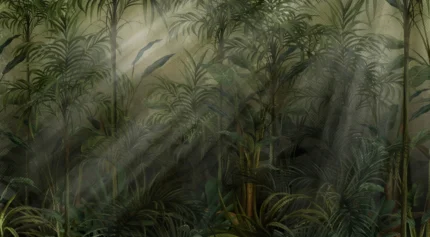 Jungle Shade, Green | Extraordinary Wallpaper by Rebel Walls