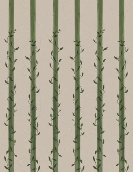 Leafy Stripes, Green