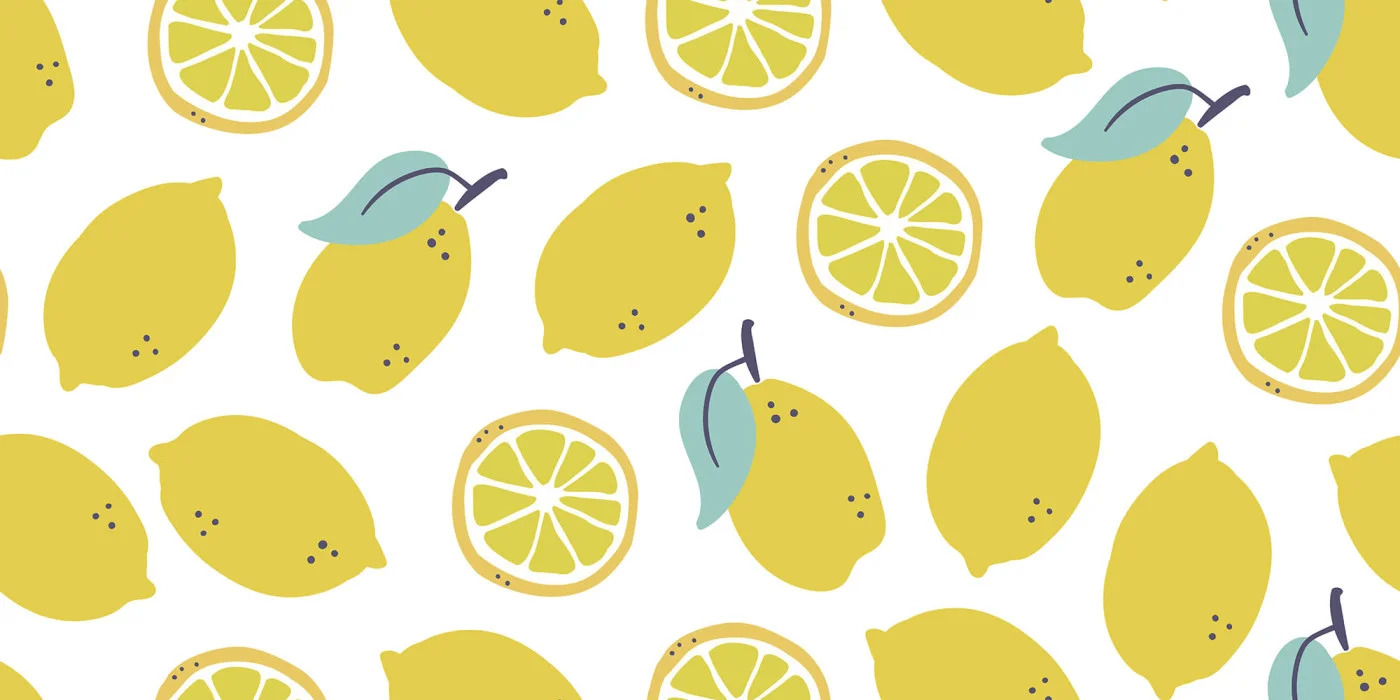 rebelwalls-lemons-yellow-r20424-flat Lemons, Yellow - Image 1