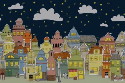 London Houses, Night