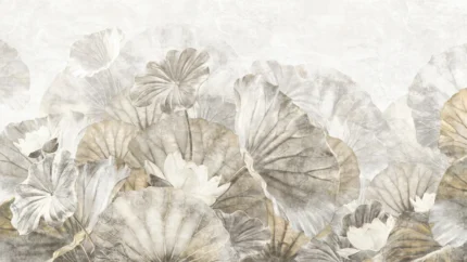 Lotus Leafs, Beige | Free Shipping