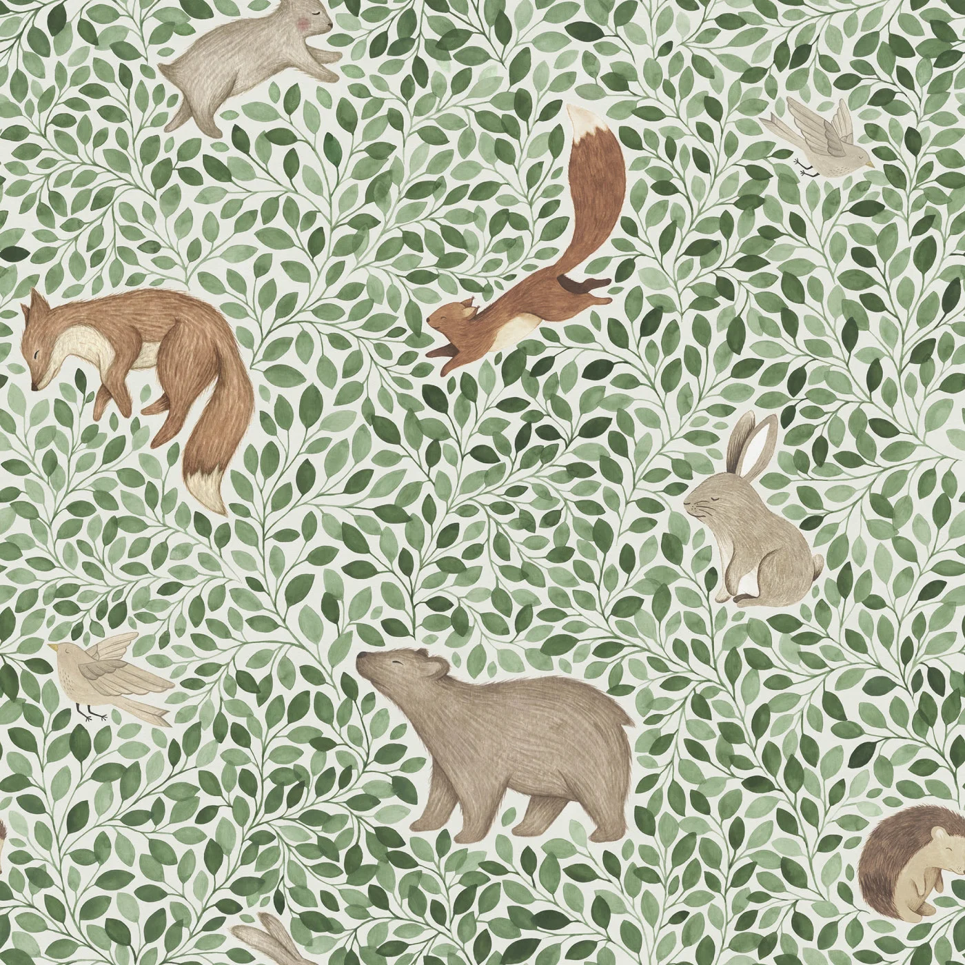 rebelwalls-lullaby-green-r19967-flat Lullaby, Green Family Fun Rebel Walls Wallpaper R19967