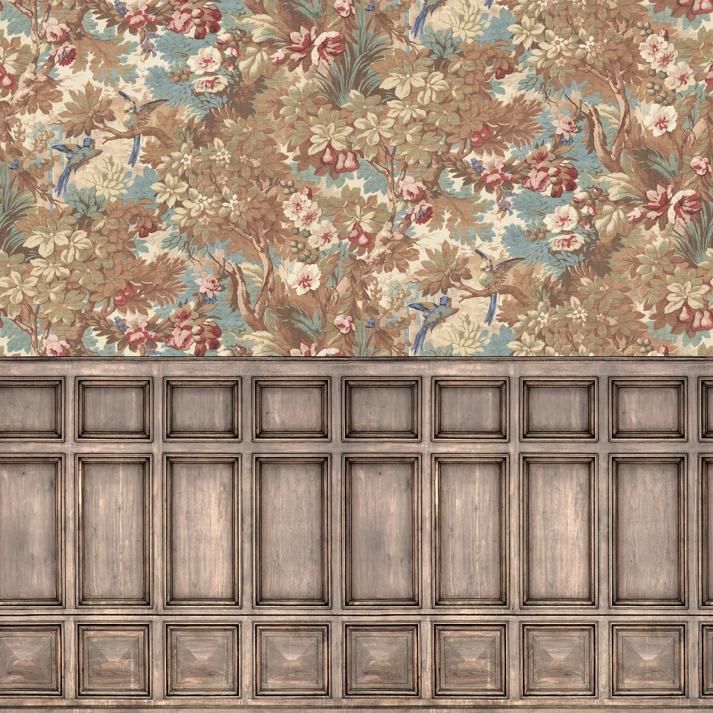 rebelwalls-lush-grove-panels-r21609-flat Lush Grove Panels, Multicolor | Free Shipping - Image 1