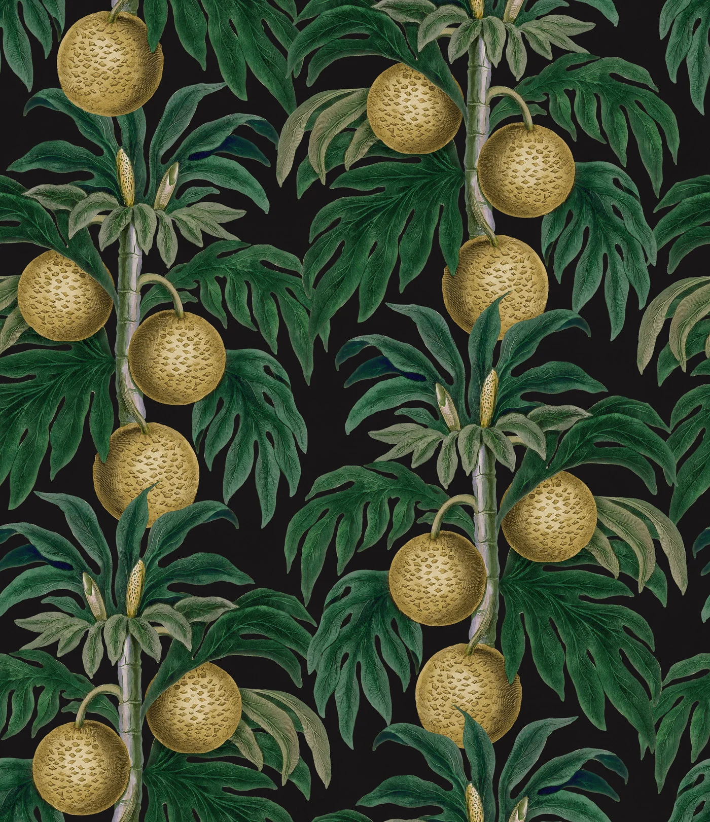 rebelwalls-lush-lemons-black-r20883-flat Lush Lemons Black - Image 1