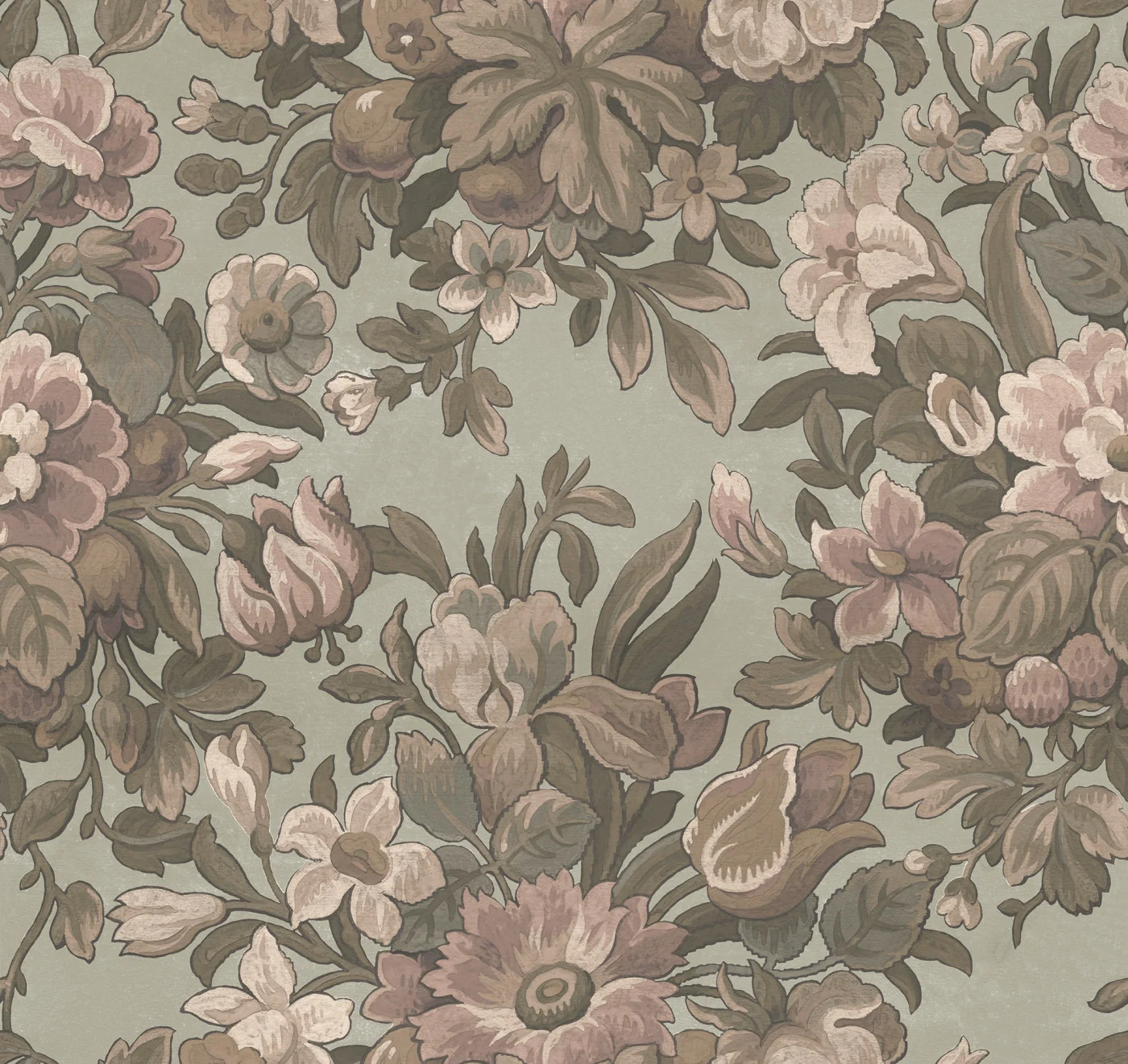 rebelwalls-majestic-vintage-garden-dusty-pink-r20980-flat Majestic Vintage Garden, Dusty Pink Poetic Rebel Walls Wallpaper R20980