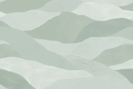 Misty Peaks, Light Green | Free Shipping