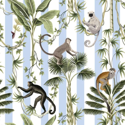 Monkey Stripes, Blue