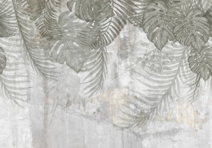 Monstera Wall – Gray