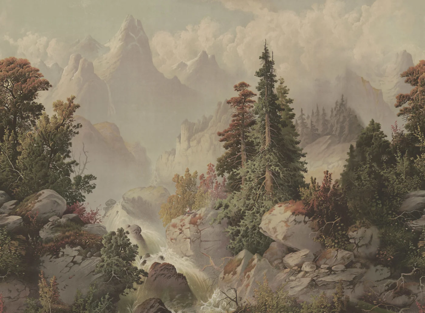 rebelwalls-mountain-horizon-vintage-r18816-flat Mountain Horizon, Vintage - Image 1