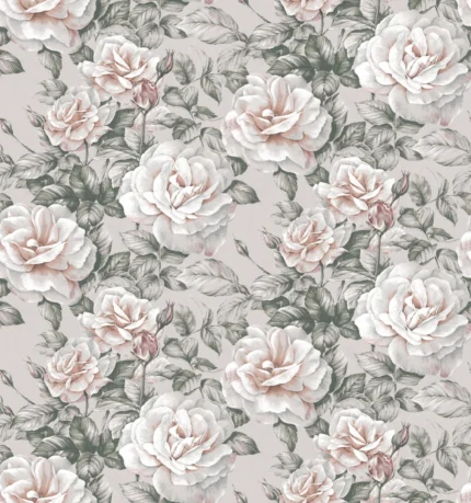 Nude Roses Bouquet Rebel Walls Wallpaper R15851