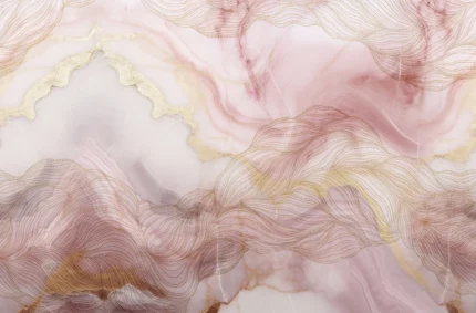 Opulence Dots, Pink Marble