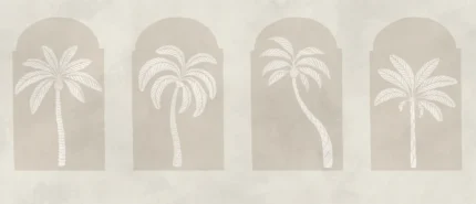 Palm Arches, Beige