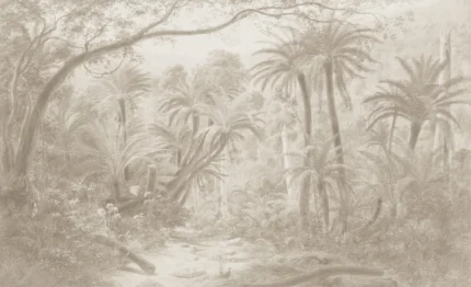Palm Landscape, Beige