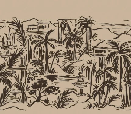 Palm Oasis, Black
