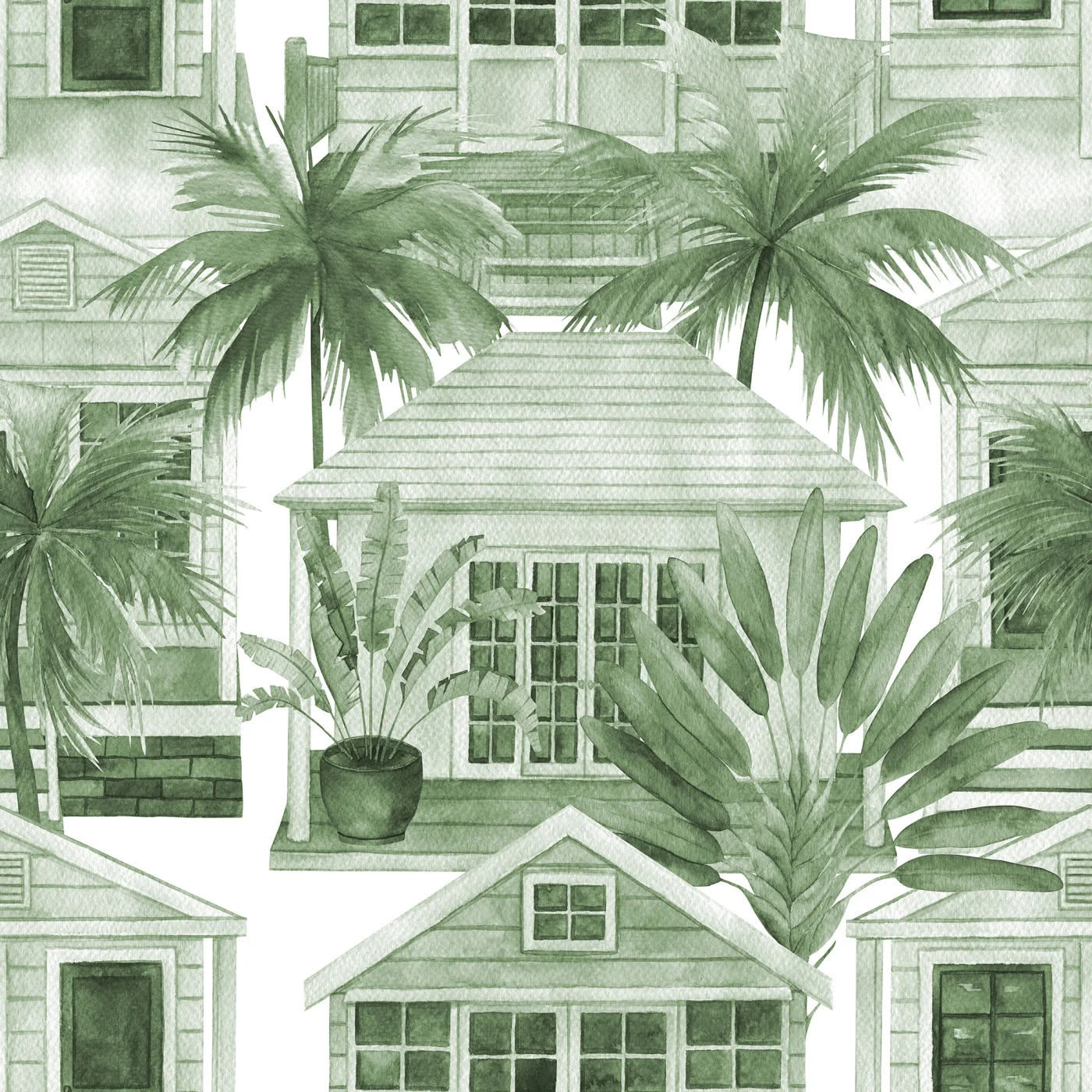 rebelwalls-palm-residence-green-r22038-flat Palm Residence, Green Shutterstock Rebel Walls Wallpaper R22038