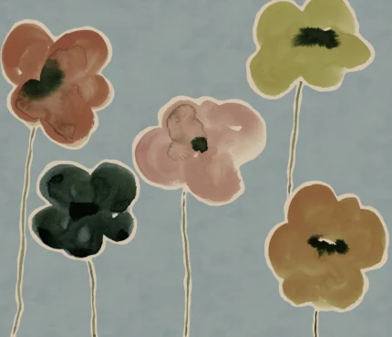 Paper Poppies – Blue