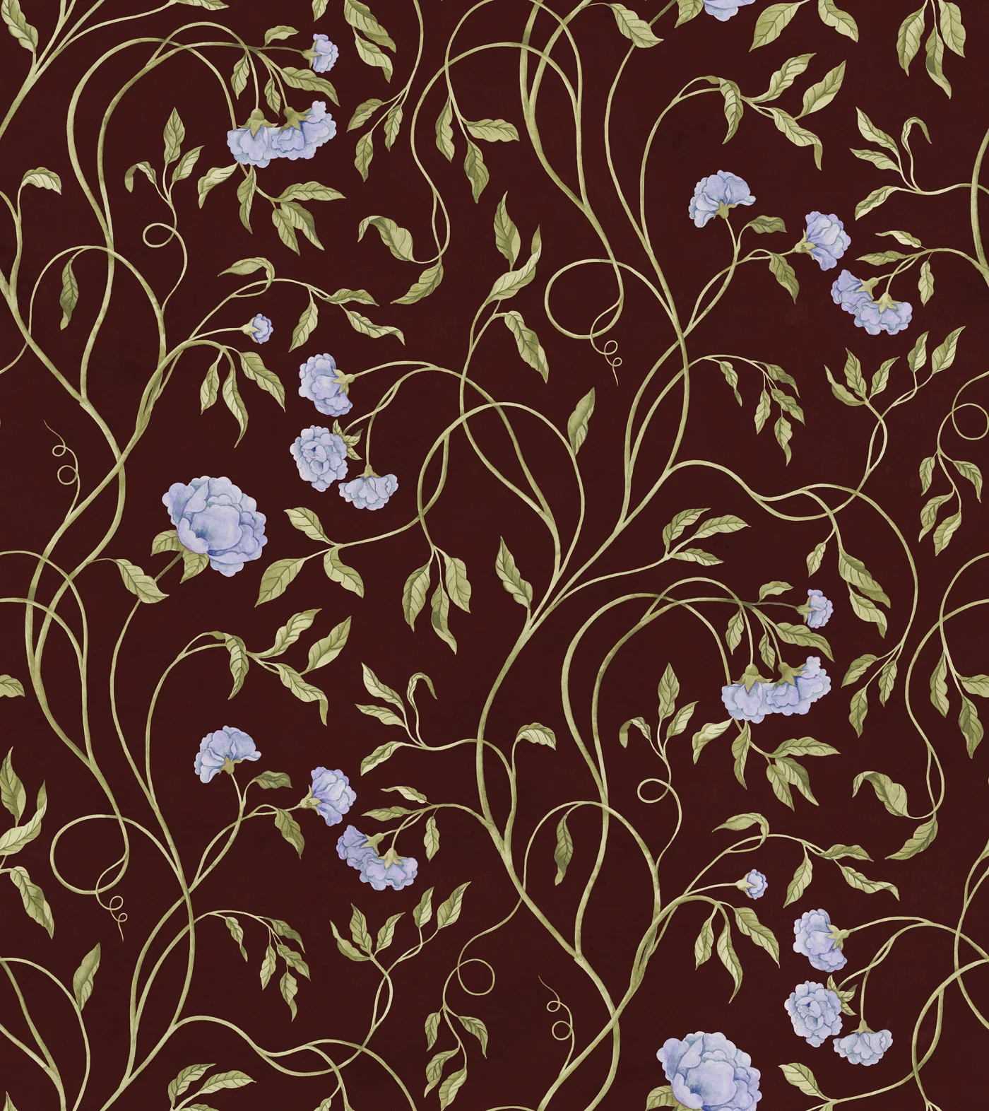rebelwalls-peony-bloom-burgundy-r22059-flat Peony Bloom, Burgundy Botanical Gardens Rebel Walls Wallpaper R22059