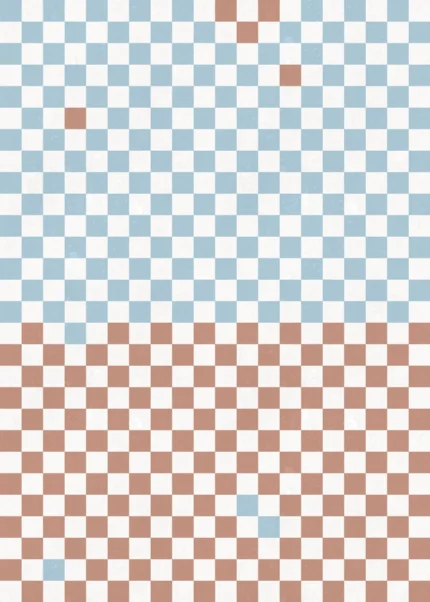Pixels Orange & Blue