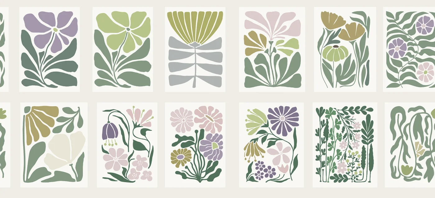 rebelwalls-playful-flora-pastel-r21643-flat Playful Flora, Pastel Shutterstock Rebel Walls Wallpaper R21643