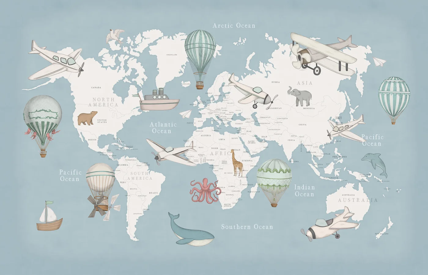 rebelwalls-playful-world-light-blue-r20595-flat Playful World, Light Blue Family Fun Rebel Walls Wallpaper R20595