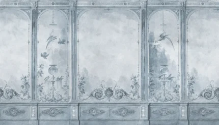 Poetic Panels, Blue Wallpaper | Free Shipping