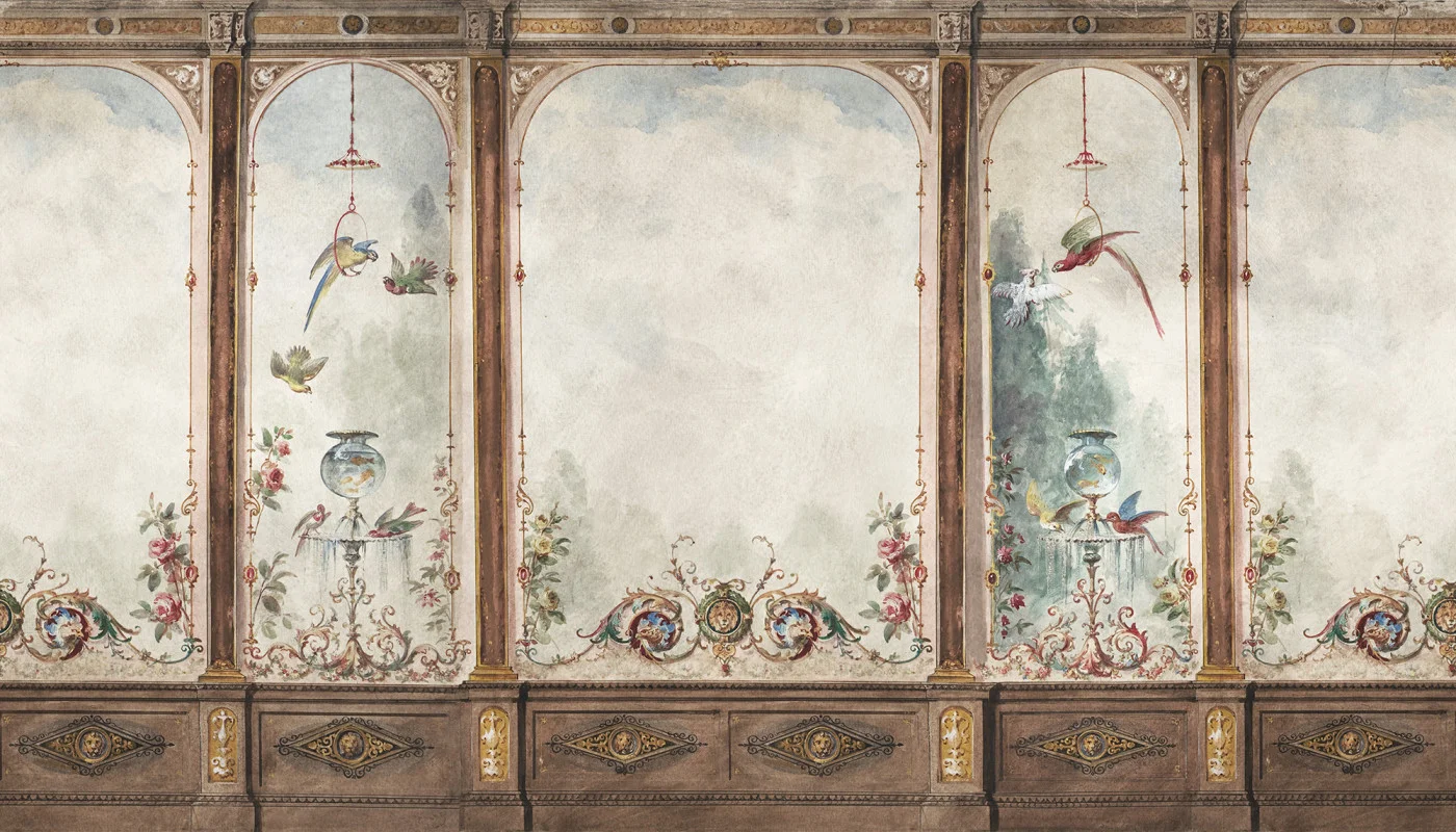 rebelwalls-poetic-panels-vintage-r20328-flat Poetic Panels, Vintage Rebel Walls Wallpaper R20328