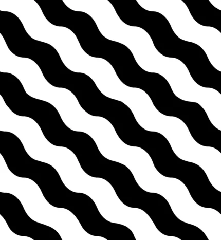 Polka Stripe, Black & White