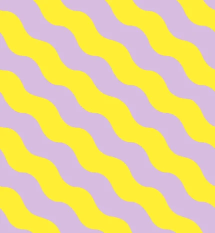 Polka Stripe, Lilac & Yellow
