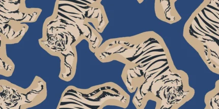 Quirky Tigers, Blue