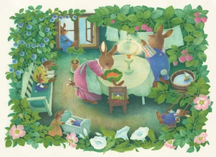Rabbit Family, Green