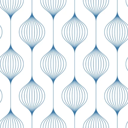 Retro Flow, Blueberry | Extraordinary Wallpaper by Rebel Walls