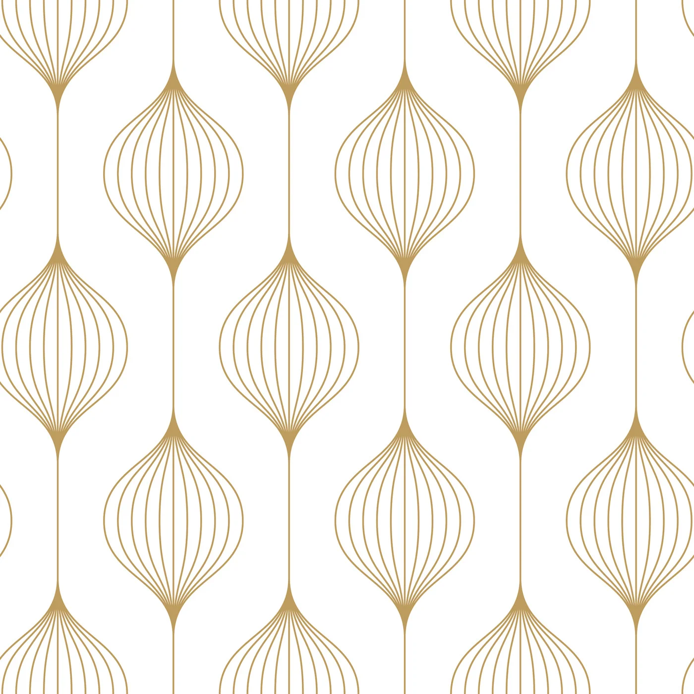 rebelwalls-retro-flow-mustard-r21549-flat Retro Flow, Mustard | Extraordinary Wallpaper by Rebel Walls - Image 1