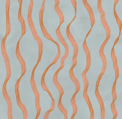 Ribbon Stripe, Blue | Extraordinary Wallpaper by Rebel Walls