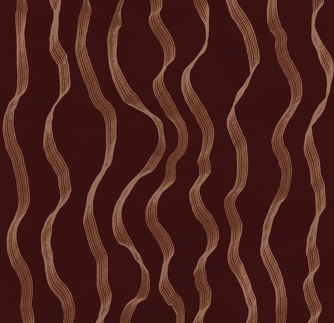 rebelwalls-ribbon-stripe-burgundy-r21623-flat Ribbon Stripe, Burgundy | Extraordinary Wallpaper by Rebel Walls - Image 1