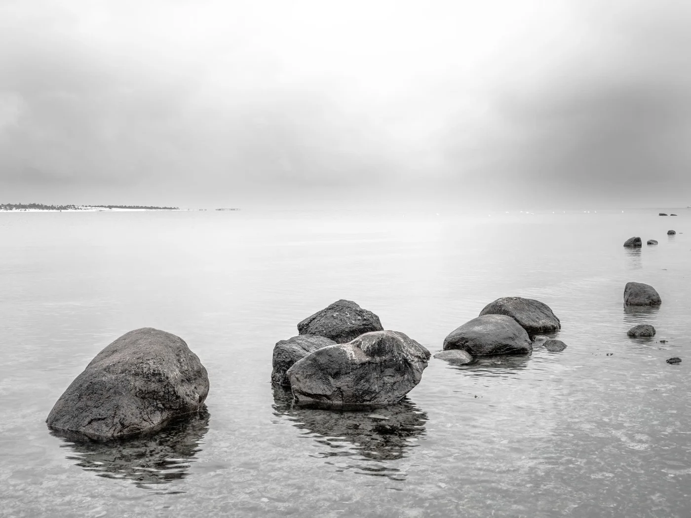 rebelwalls-rocky-lake-gray-r20264-flat Rocky Lake, Gray - Image 1