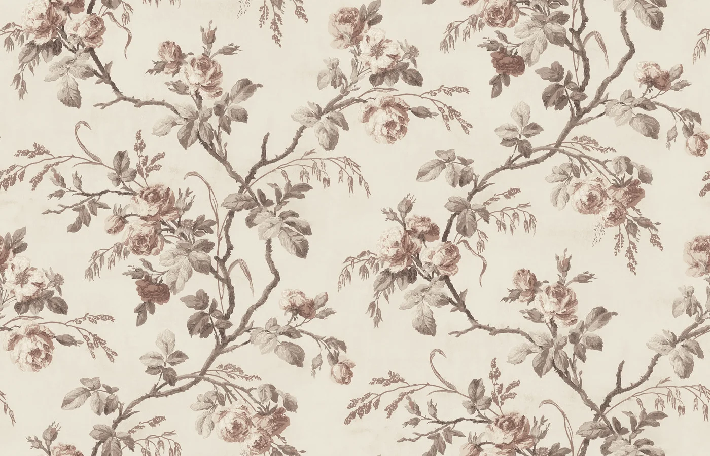 rebelwalls-rose-garland-beige-r21172-flat Rose Garland, Beige Pops Rebel Walls Wallpaper R21172