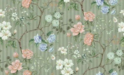 Rose Stripe Green